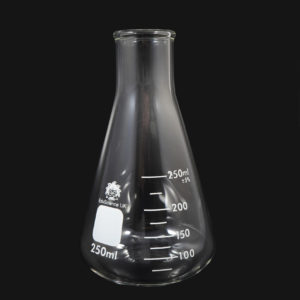 FLASK ERLENMEYER, NARROW MOUTH, CAPACITY 250ML